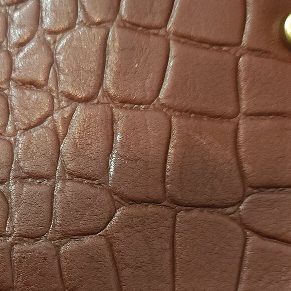 American Leather Co. Lenox Triple Entry Brown Leather Satchel - Picture 9 of 10